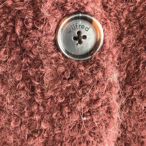 Aritzia Wilfred Oversized Alpaca Cardigan Brown - Picture 9 of 14